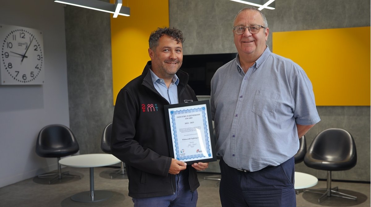 Whitecroft receives Tameside College’s Industry Partnership Award 2025