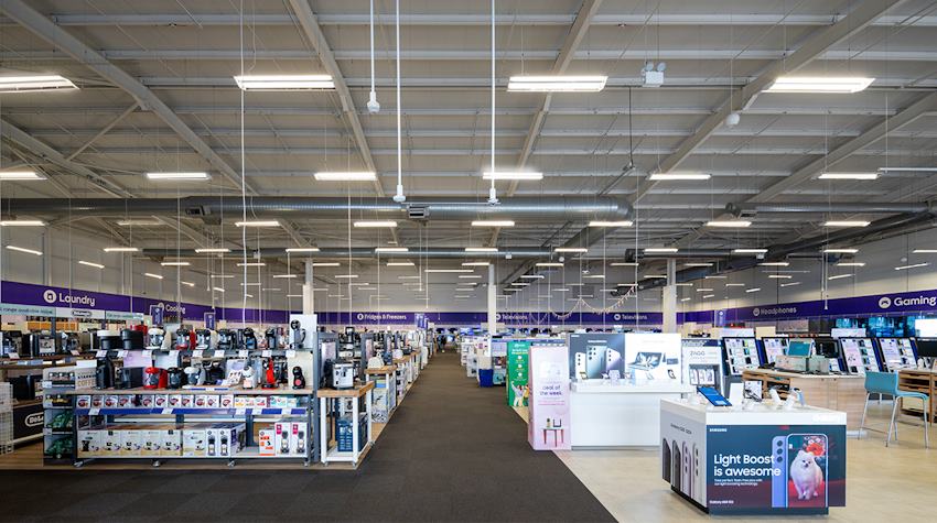 Whitecroft Lighting Installation for Currys Dixons
