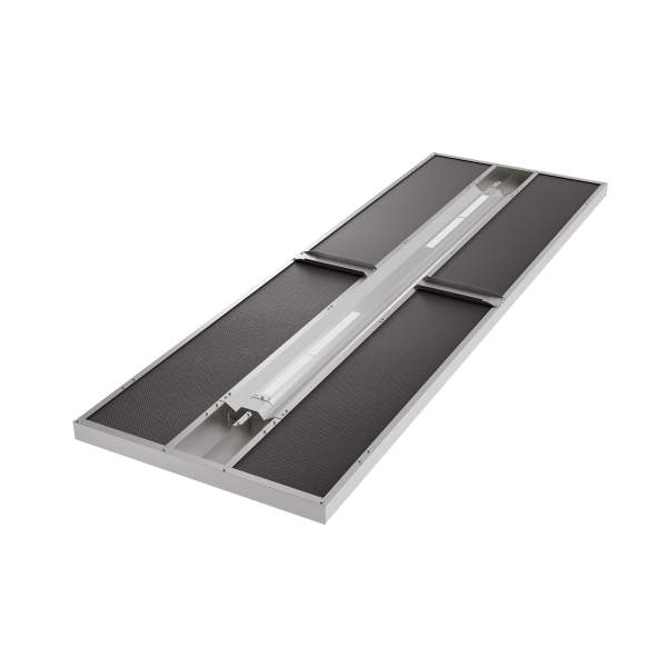 Lighting Raft Rounded Rectangular Shaoe Foil | Light, Acoustic, Service Raft Luminaire | Whitecroft