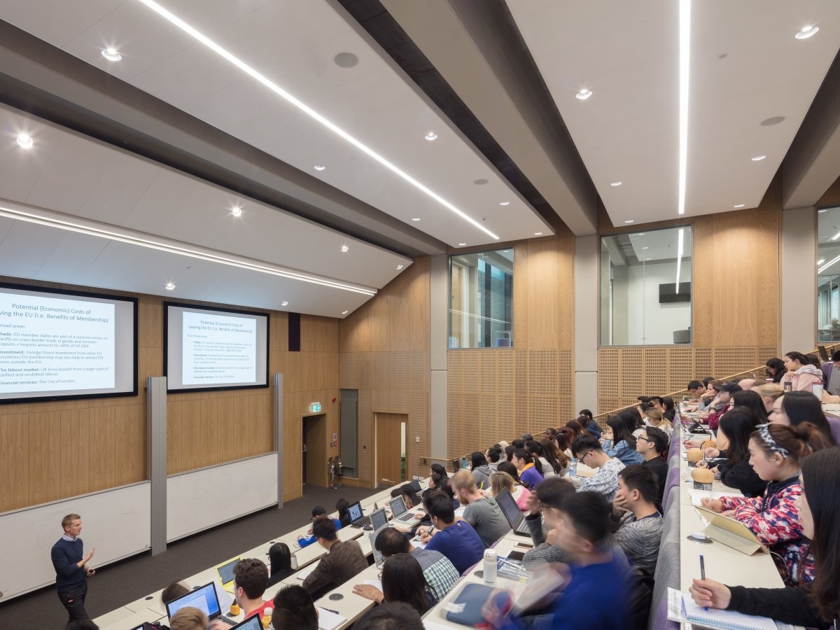 Well lit lecture theatres